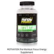MOTIVATION Pre-Workout Focus Energy Supplement 60ct